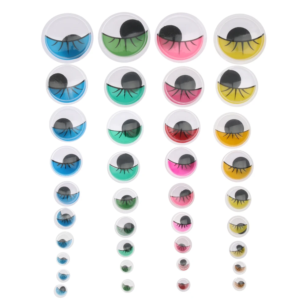 100buc/sac 3D Colorat Rotund Păpuși Ochii Manual Panda de Pluș Ochi de Plastic Mișcă se Deplasează Ochii DIY Jucării Materiale