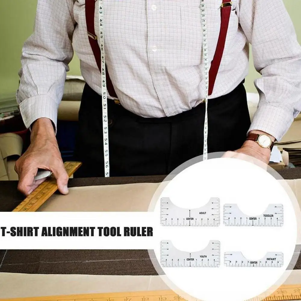 4buc T-shirt Aliniere Conducător Orientare de Design de Moda Conducători Cu Dimensiunea Diagramă Pentru Copil Adult Tricou Aliniere de Design de Moda