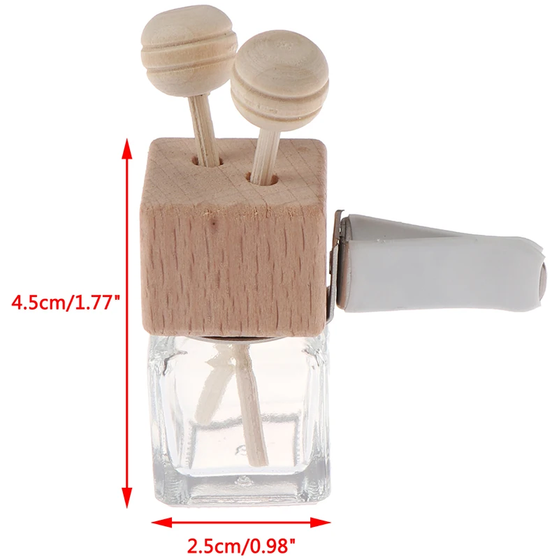 8 ML Odorizant Auto Parfum Clip Parfum Goale de Sticlă Pentru Uleiuri Esențiale Difuzor de Ventilație de Evacuare Ornament
