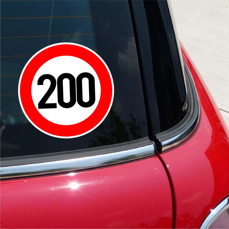 A0202# Limita de Viteza (110/120/150/160/200/300 km), Ø 16 cm Auto-adeziv Decal Autocolant Auto Impermeabila Auto Decoruri