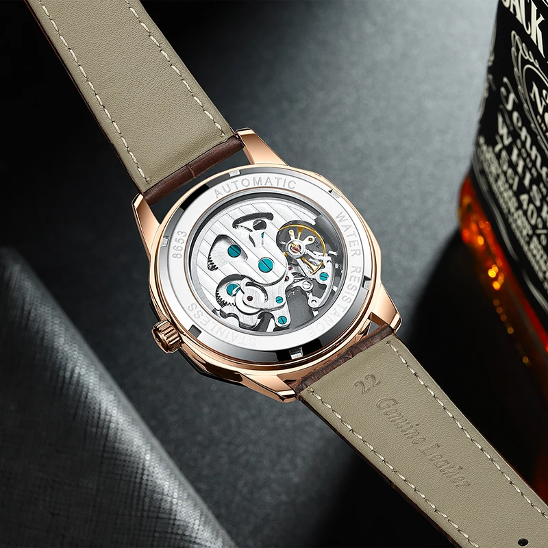 AILANG 2020 nou automat mechanical ceas bărbați schelet de afaceri impermeabil brand de top ceas clasic pentru bărbați ceas de lux craniu