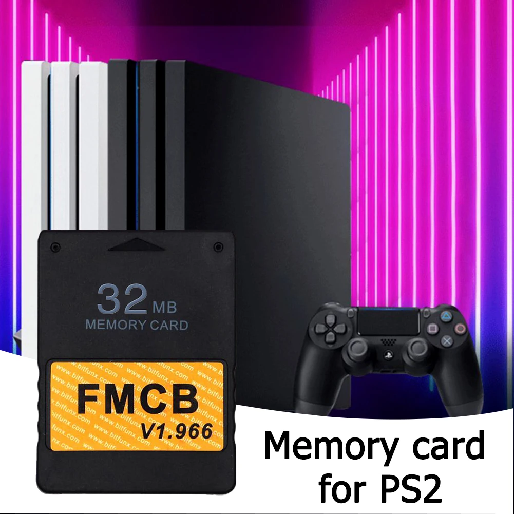 ALLOYSEED 8/16/32/64MB Free McBoot v1.966 Joc de Card de Memorie Saver Consolas Accesorii pentru Sony PS2 FMCB Joc Extins Carduri