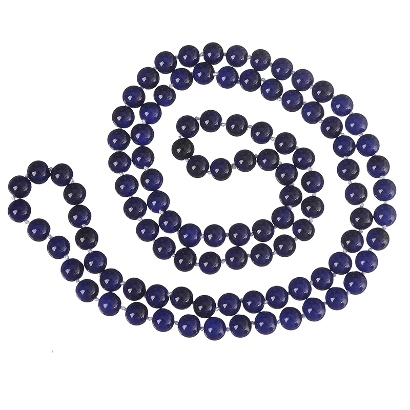 Albastru inchis Shell Perle Lanț Lung de 8mm Dimensiune Pentru Diy Imitații de Perle Colier 36 inch pe Pentru Femei Stil Simplu H872