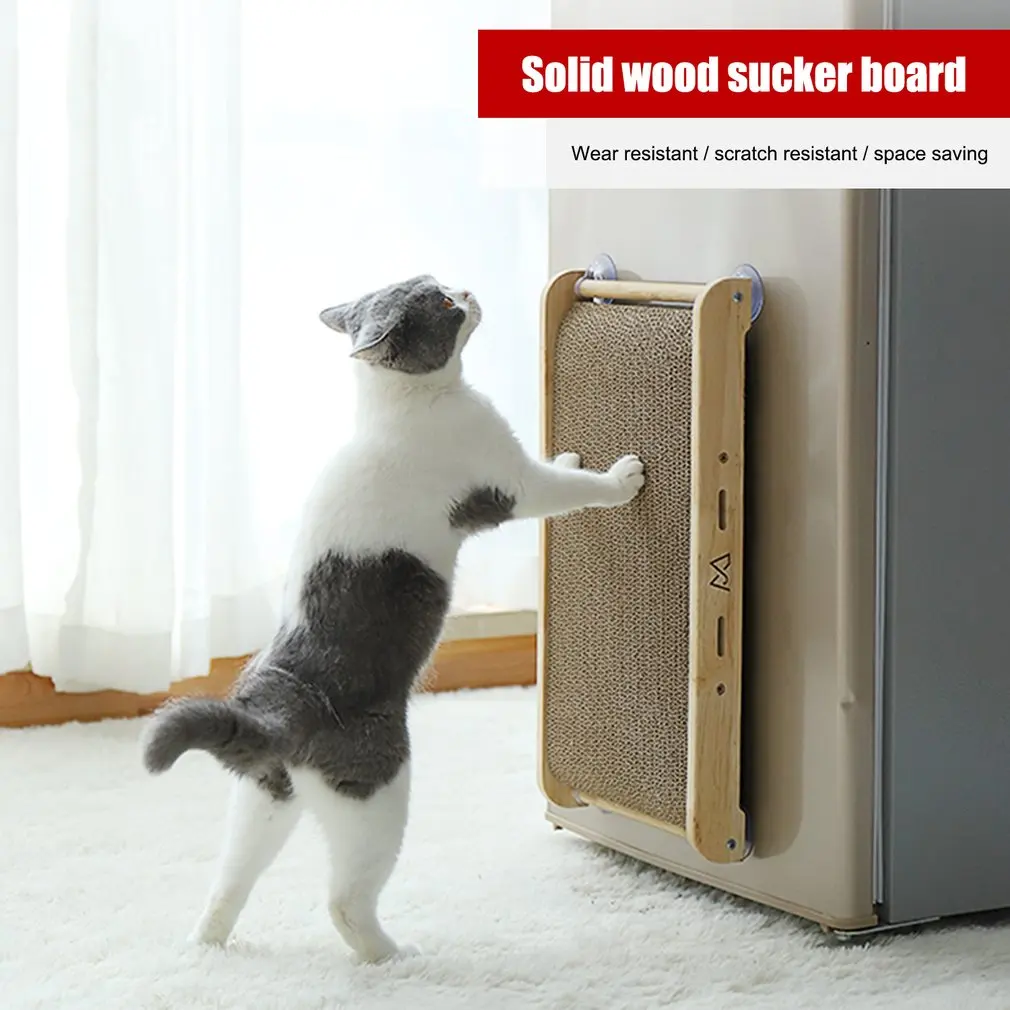 Animal de casă Pisică Hârtie Scraperboard de zgâriat pentru Pisici din Lemn Masiv de Slefuire Gheara Bord Anti-zero Pisici Jucărie Lozuri