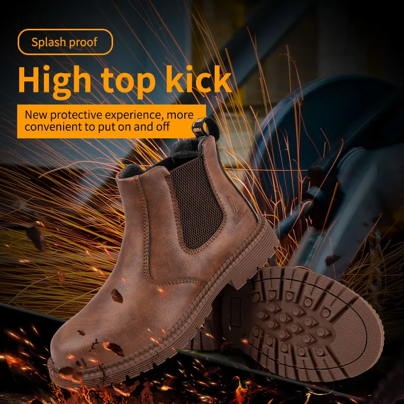 Anti-zdrobitor de Siguranță Pantofi Uzura Mare sus Cizme de Siguranță Pantofi Barbati Alunecare rezistent la apa, Ulei de Siguranță Pantofi de Protecție