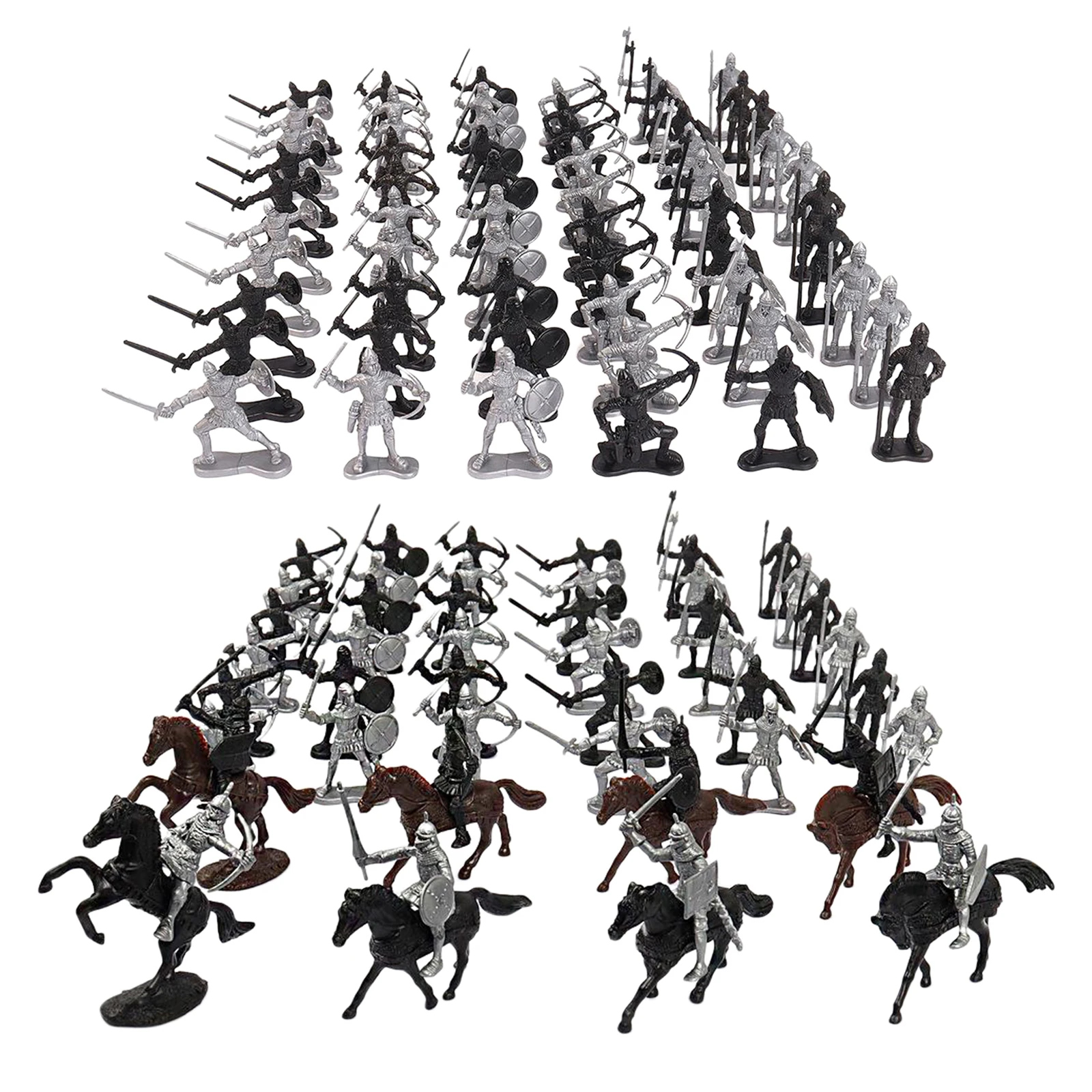 Cavalerii Jucării, Plastic Războinici, Cavaleri Medievali Cai Soldat Acțiune Jucarii Model Cavaleri Războinici Model De Colectie Cadouri