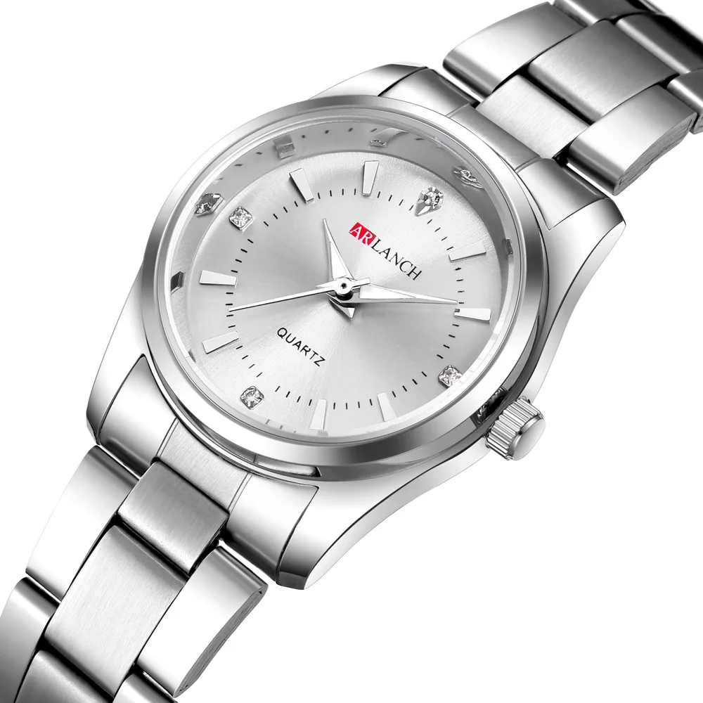 Contractate de moda doamnelor ceasuri de moda han ediție student din oțel inoxidabil ceas rezistent la apa