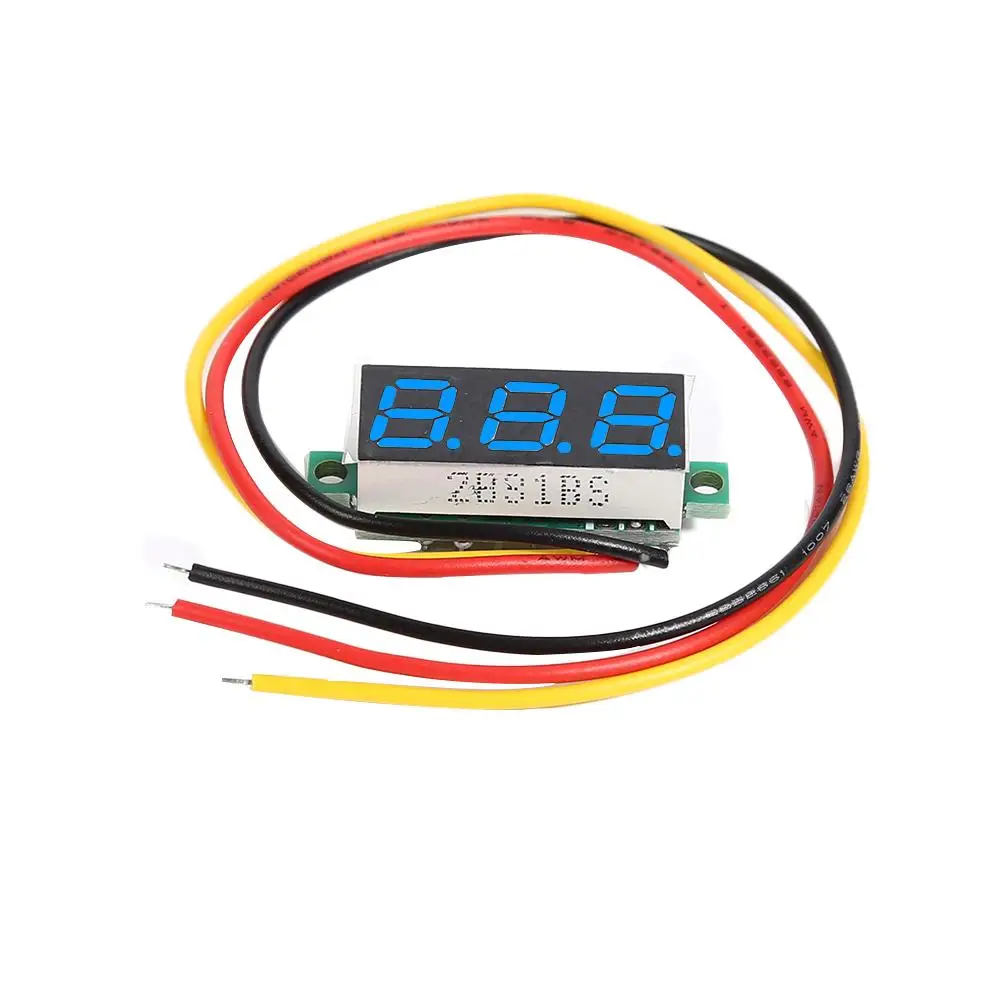 DIY Multicolor Digital cu LED-uri Mini-Modulul de Afișare 0.28 inch DC 0-100V 3 Fire Voltmetru Tester de Tensiune Panou Indicator Contor