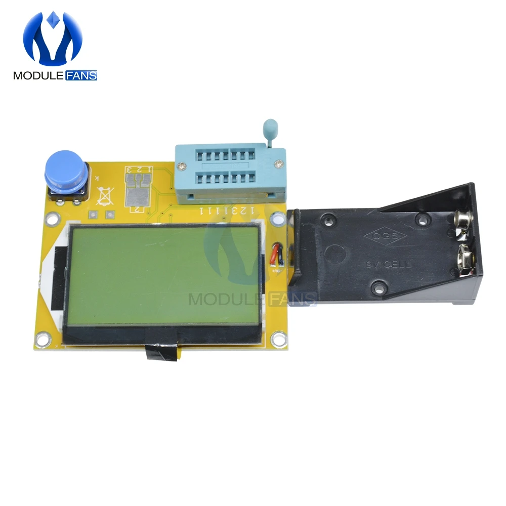 Digitală pe Tranzistor Tester LCR-T4 Mega328 Diodă Triodă Capacitate Metru MOS/PNP/NPN LCD Testeri Cu M328 Baterie Caz