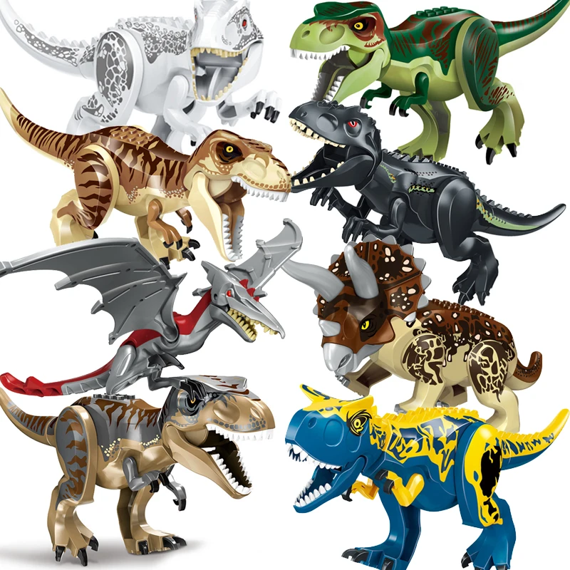 Dinozaur Jurassic World Series Blocuri Dino Parc Velociraptor, T-Rex, Triceratops Indominus Rex Mari Figuri Cărămizi Jucarii
