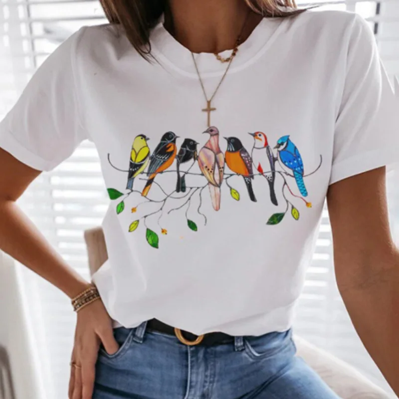 Femeile Pământ Hărți De Imprimare Tricou Casual De Vară 2021 Scurte Topuri Cu Maneci Pulover Moda Lady O De Gât Harajuku Tricouri Streetwear