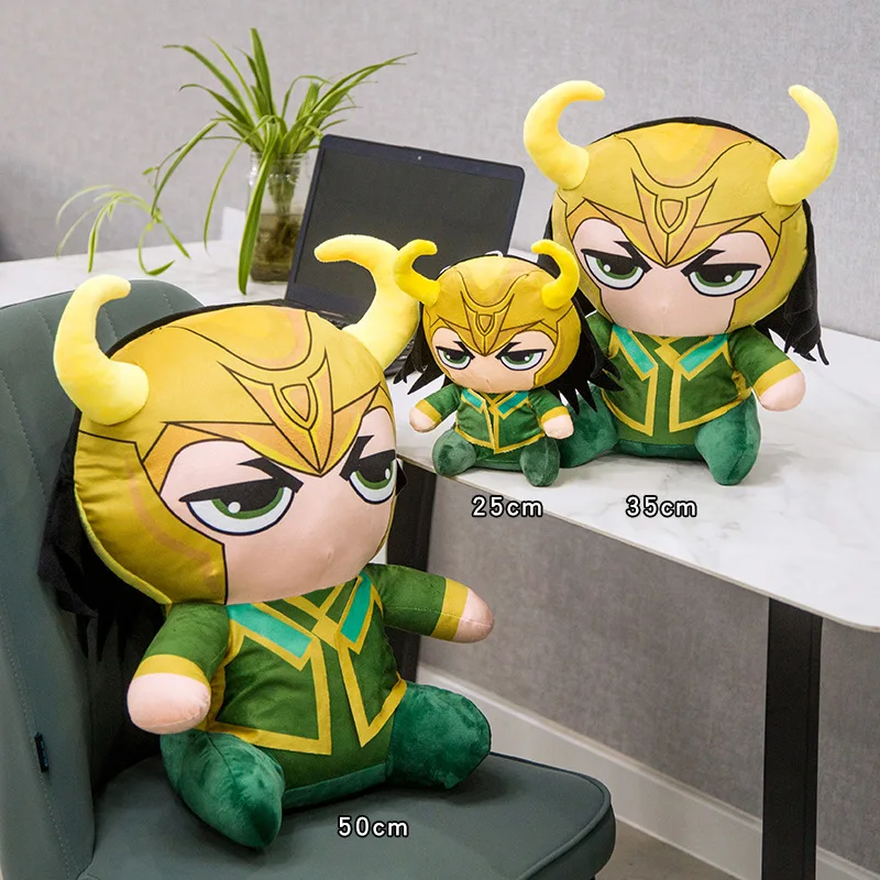 Film Loki Cosplay Jucării de Pluș Papusa PP Bumbac foarte Moale de Pluș Scurt Erou Loki Taur Diavolul Anime Perna Papusa Cadouri Pentru Copii Fata de