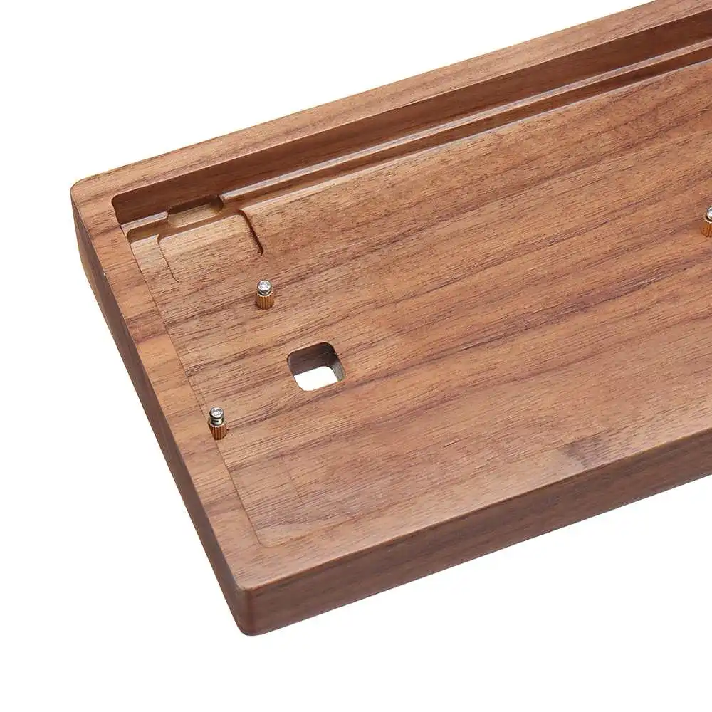 GH60 din Lemn Masiv Caz Coajă Personalizate de Bază de lemn de Trandafir Galben din Lemn de Nuc 60% caz de tastatură Pentru 60% Tastatură Mecanică de Gaming
