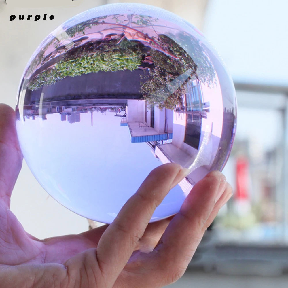 Glob de cristal Transparent Mare Fotografie de Sticlă 100mm Sfera de Fotografiere elemente de Recuzită Obiectiv Clar Rotund Minge Artificială Decor Cadou