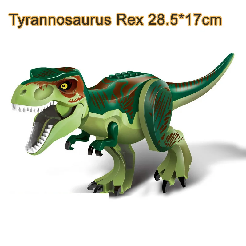 Jurassic Lume Dinozaur Tyrannosaurus Rex, Velociraptor Figuri De Animale Blocuri Baiat Cadou De Ziua De Nastere Pentru Copii Jucarii