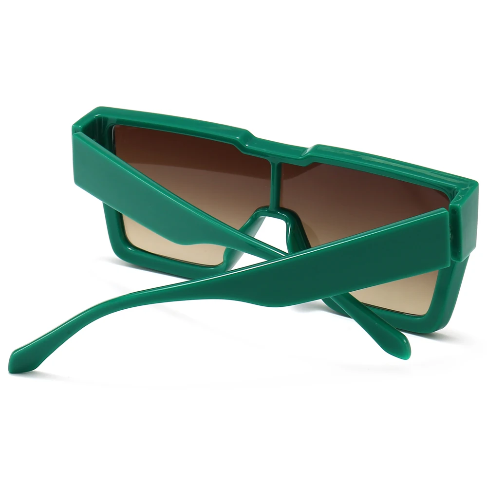 Peekaboo albastru verde nit pătrat ochelari de soare pentru femei-o bucată uv400 supradimensionat ochelari pentru barbati femei articole pentru cadouri picătură navă