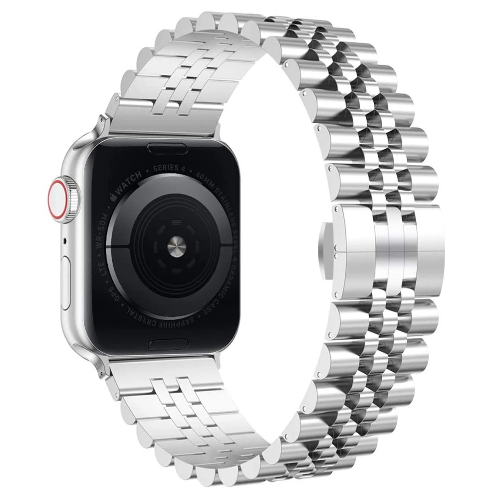 Pentru Apple Watch 40mm 38mm 44mm 42mm Trupa Serie 6/5/4/3/2/1/SE Brățară din Oțel Inoxidabil iWatch Curea pentru Applewatch Bratara