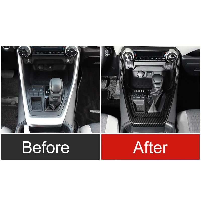 Pentru Toyota RAV4 RAV 4 XA50 2019 2020 2021 ABS Carbon Mașină de Viteze Schimbare Panou Interior Protector Capac Ornamental Autocolant Accesorii
