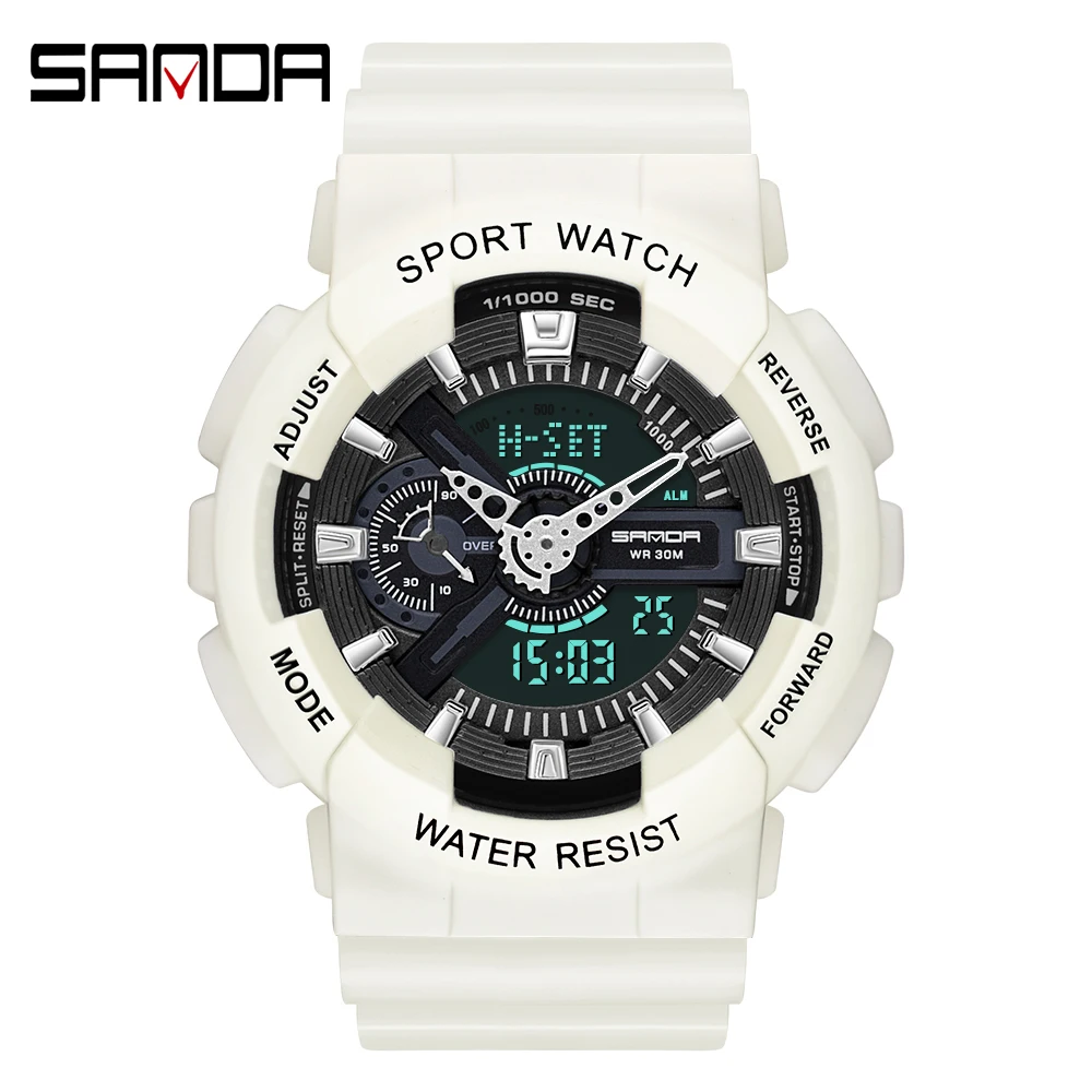 SANDA G Stilul Sport Ceas Barbati Impermeabil Ceasuri Militare Șoc de Lux pentru Barbati Analogic Digital Ceas cu Cuarț Relogio Masculino