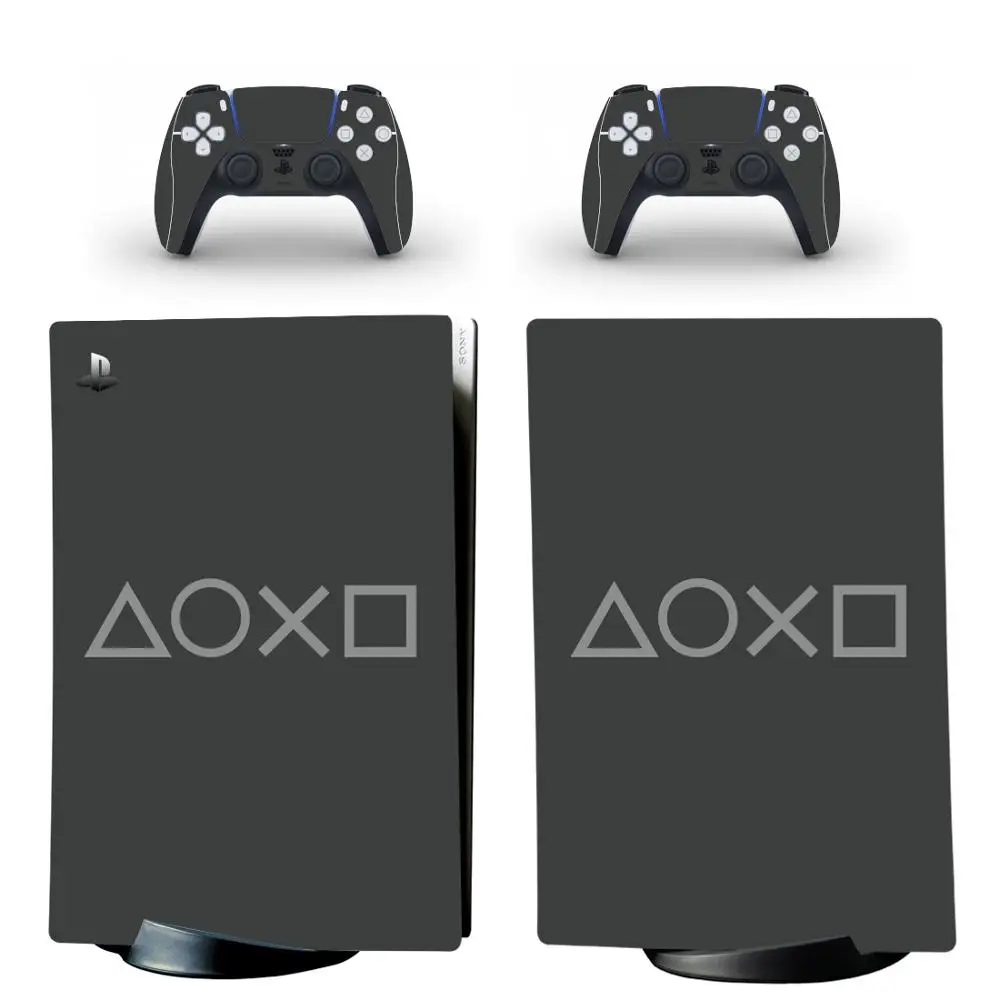 Simbol de Stil PS5 Ediție Digitală Piele Autocolant Decal Acoperire pentru PlayStation 5 Console si 2 Controlere PS5 Piele Autocolant Vinil