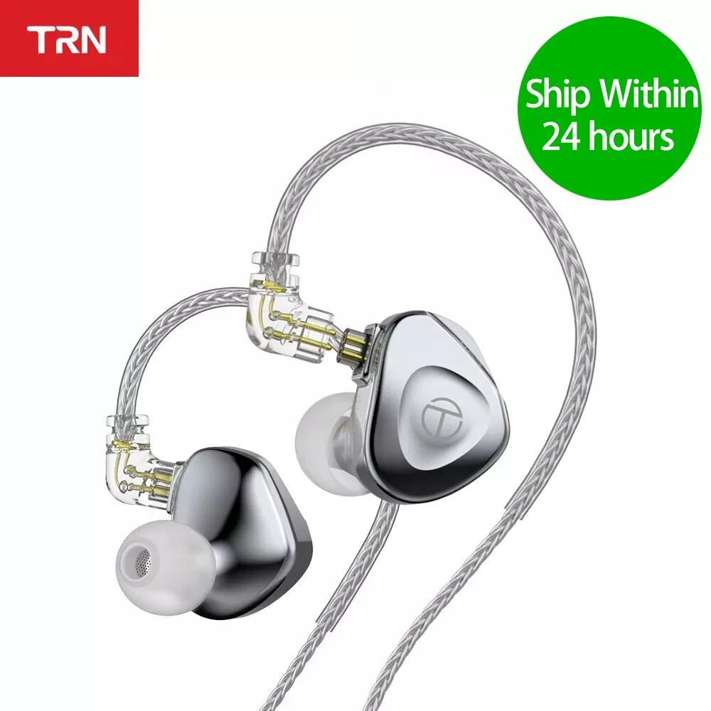 TRN BA15 BA+DD Casti Dopuri In-Ear de Muzică HiFi Febra de Reducere a Zgomotului de Înaltă Rezoluție, Detașabil Cablu pentru Căști Auriculare