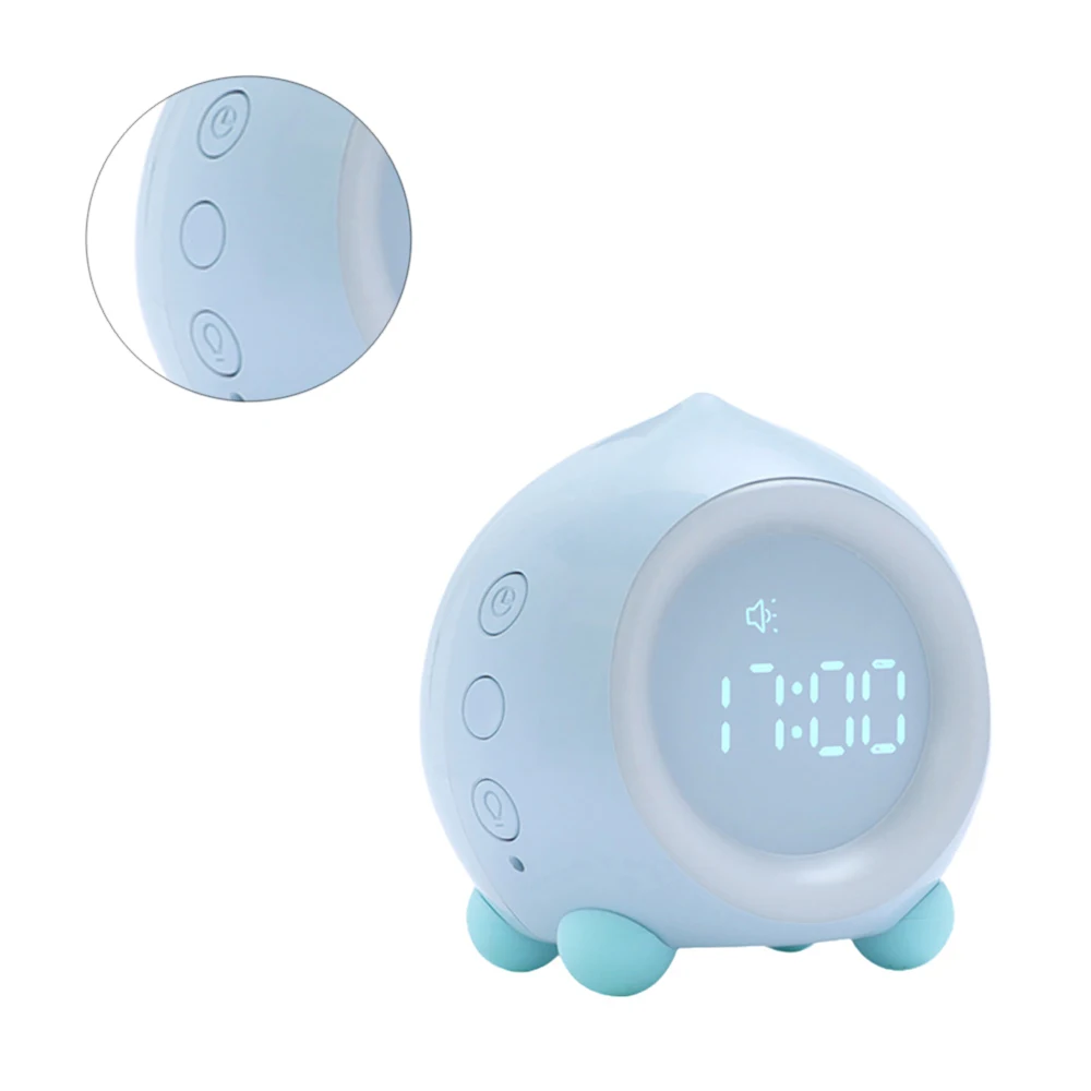 Încărcare USB Digital Ceas cu Alarmă Piersic în Formă de Ceas cu Alarmă Cu Led-uri Lumina de Noapte pentru Copii Dormitor Smart Digital Ceas de Noptiera