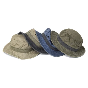 Spălat Bumbac Găleată Pălării pentru Bărbați, Femei Pălărie Panama Pescuit, Vânătoare Capac de Protectie solara Capace în aer liber Palarie de Soare